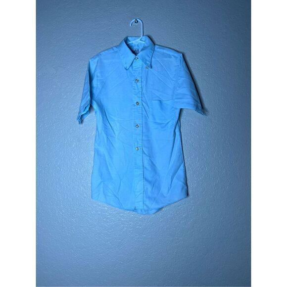 Boys K-Mart Vintage 1960’s preppy casual button up shirt sleeve t-shirt - size 1 - Picture 2 of 4